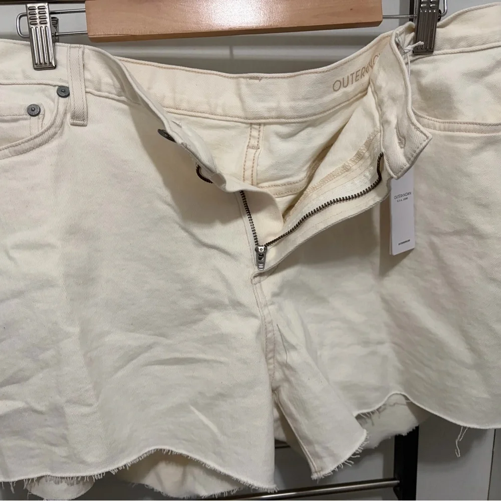 Outerknown white/cream Jean Shorts - Picture 4 of 6